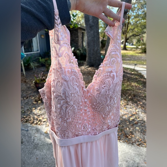 Kennedy Blue | Blush Pink | Jasmine Beaded Bridesmaid Dress - Picture 7 of 12